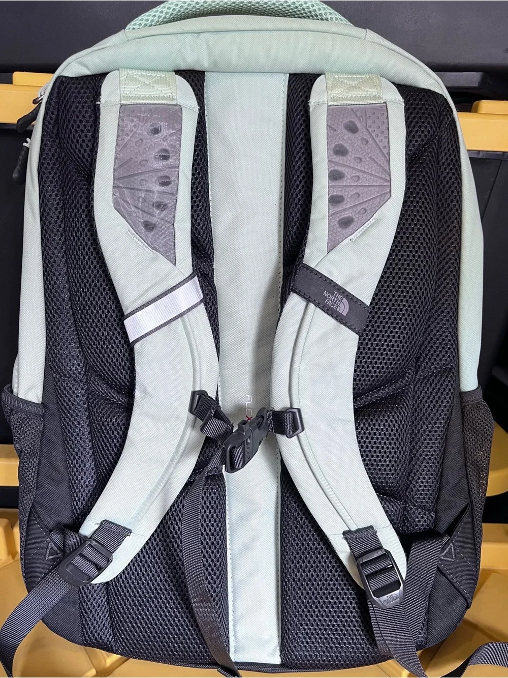 NWT The North Face Jester Women's Backpack in Light Mint and Black